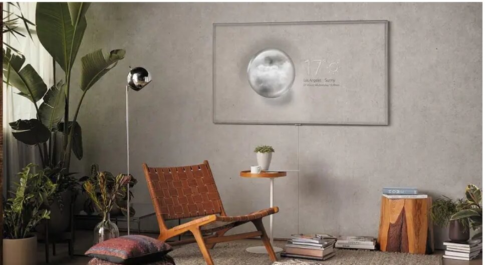 Примечание. Интерьерный режим доступен только для моделей телевизоров, начиная с QLED 2018 и Serif.