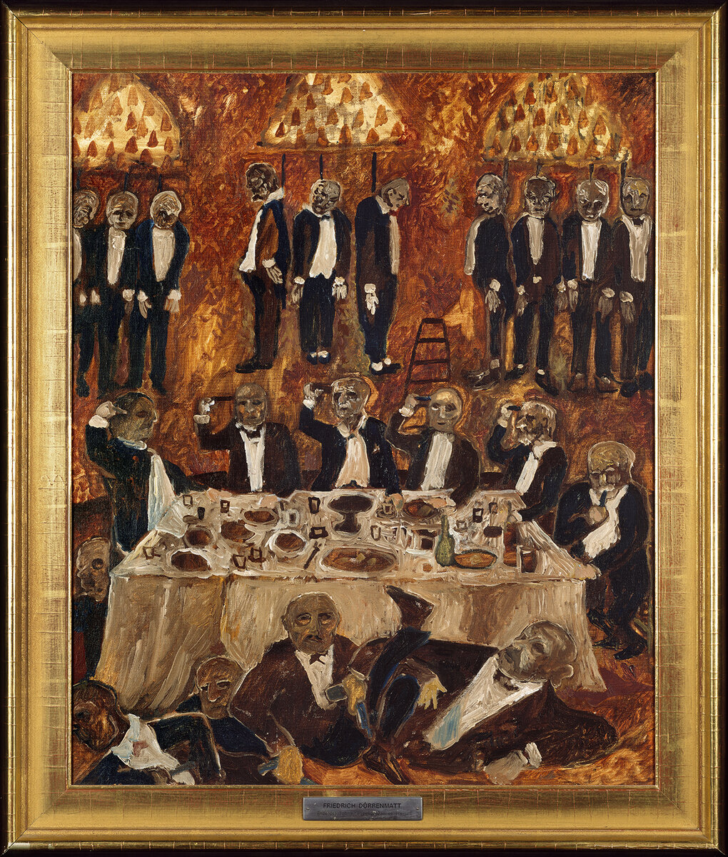 Фридрих Дюрренматт, Последняя Генеральная ассамблея Федерального банковского учреждения, 1966 г., источник Яндекс картинки