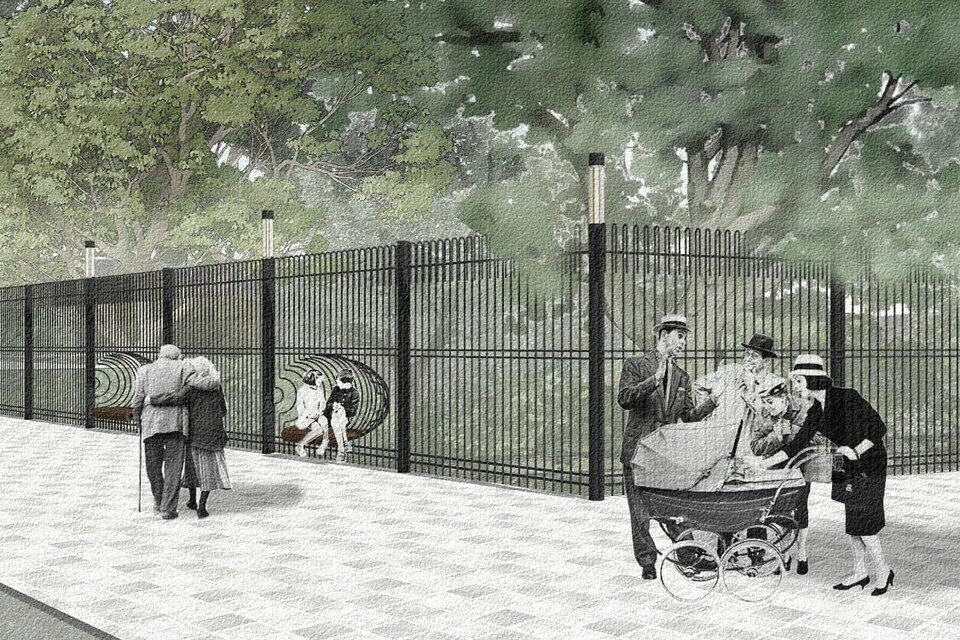     В заборе будут сделаны лавочки. Фото: t.me/vvakaev