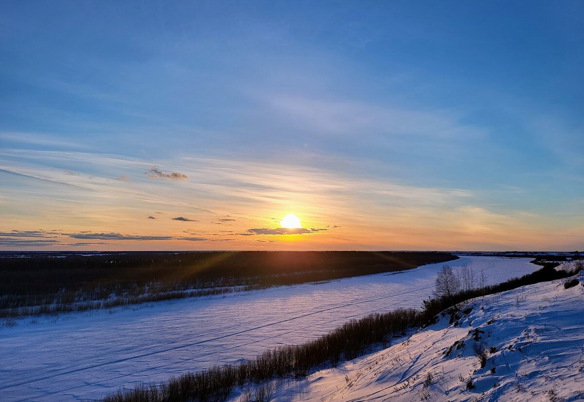 Закат на севере