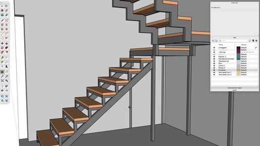 Наружная металлическая лестница под заказ