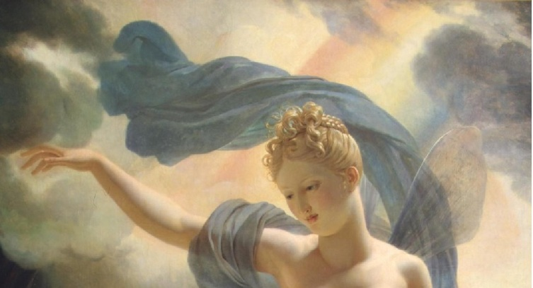 Tiepollo: Apollo holding a statuette of Athena Greek mythology art, Greek mythol