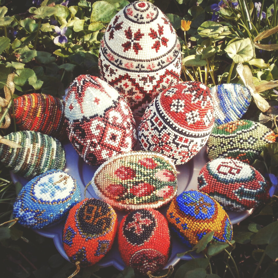 Плетем пасхальные яйца из бисера | taimyr-expo.ru