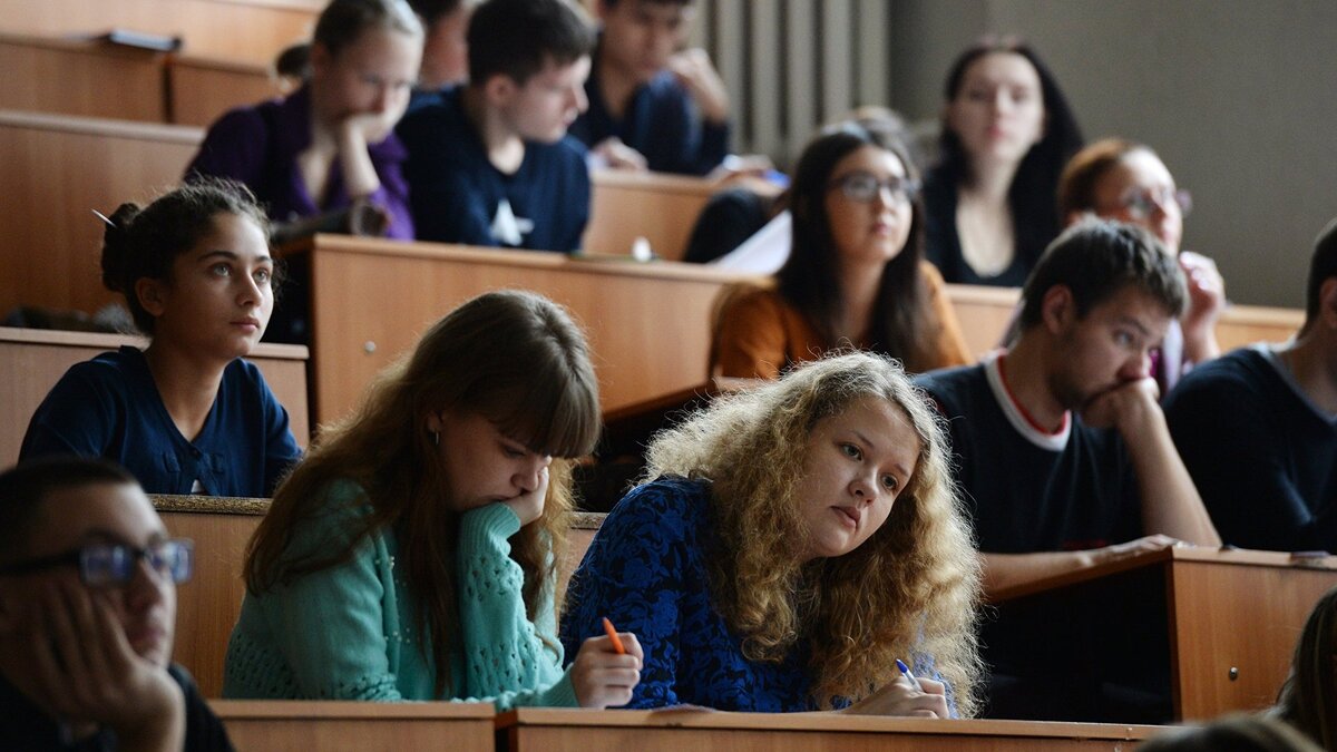    В аудитории Новосибирского педагогического университета© РИА Новости . Александр Кряжев
