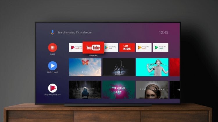    На Android TV можно найти большое количество приложений для просмотра каналов.