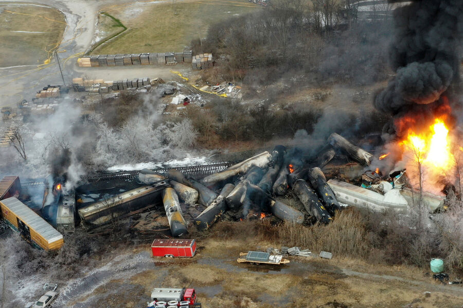 Обычный день на американской железной дороге. Фото для иллюстрации из интернета.