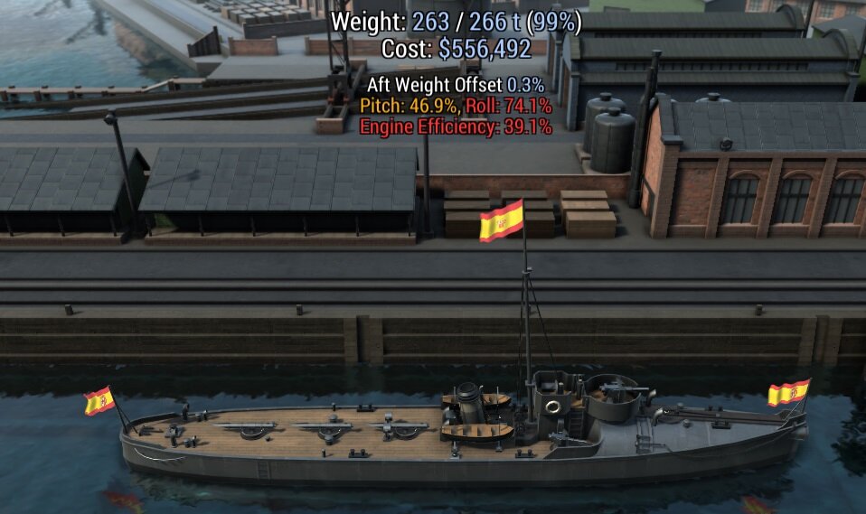 Модель нового испанского миноносца, уже с тремя аппаратами для пуска самодвижущихся мин типа "Destructor" (Разрушитель)