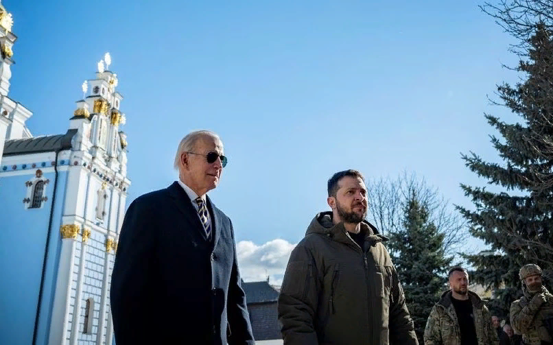 Накануне Байден побывал в Киеве. Фото: пресс-служба президента Украины