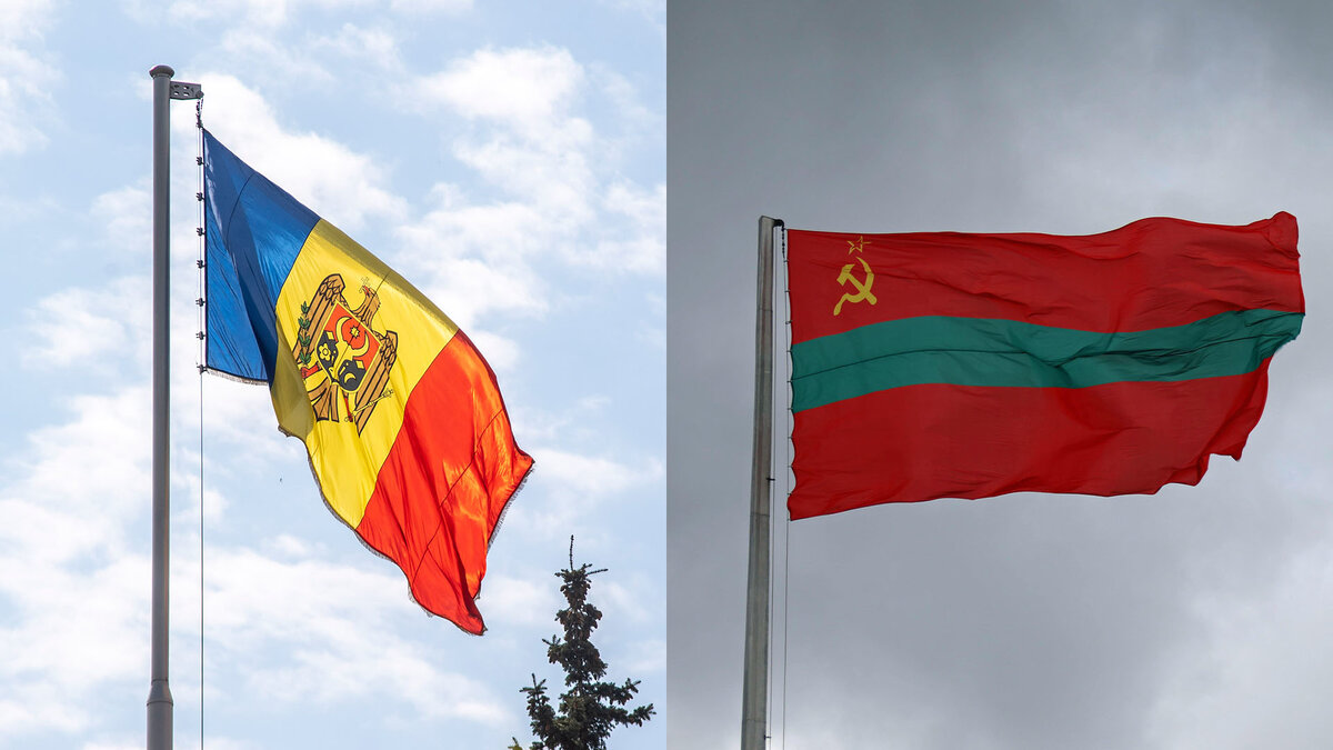     Флаги Молдавии и ПМР / Legion-Media
