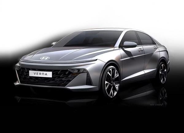     Hyundai Verna. Скетчи Hyundai