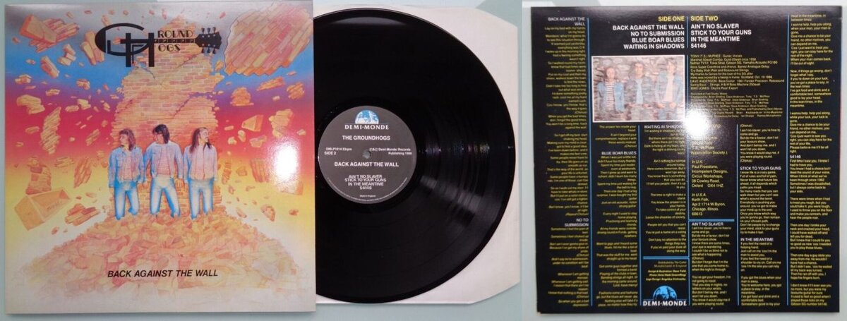 The Groundhogs "Back Against the Wall", 1986 г.