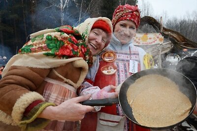    Масленичные гуляния в Московской области ©Сергей Мамонтов РИА Новости