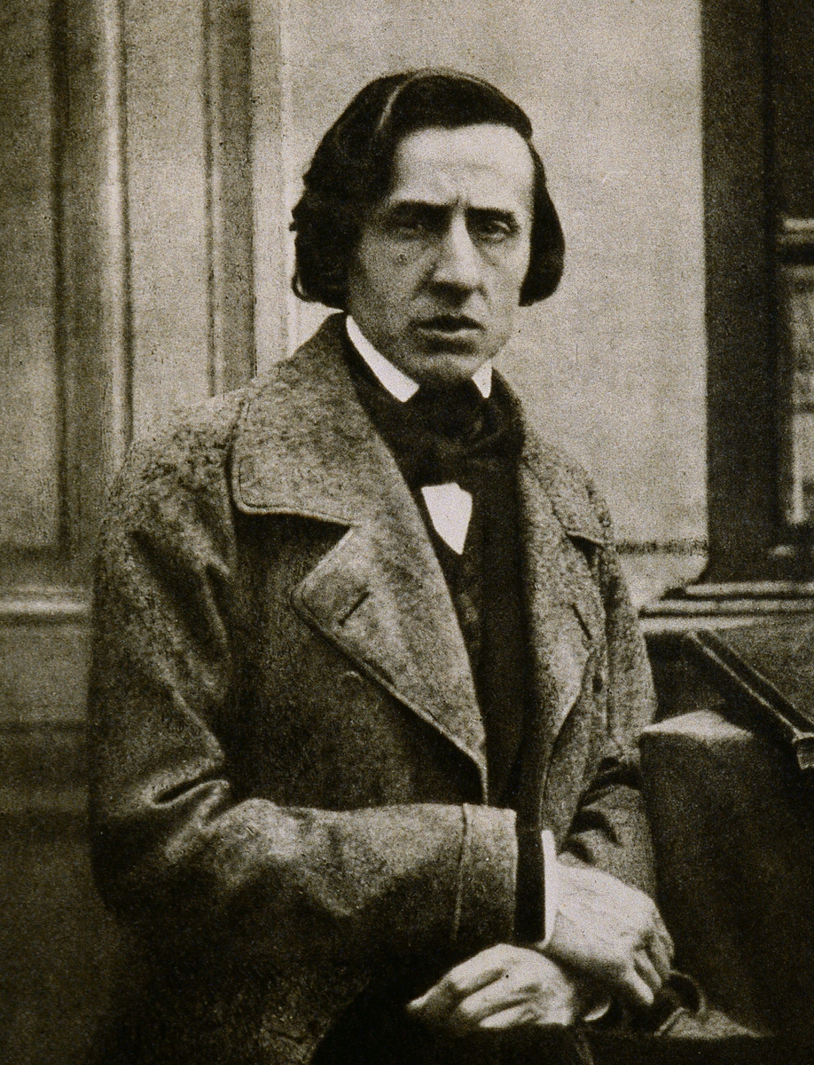 Последняя из двух сохранившихся фотографий Шопена, 1849 год, Париж, после концерта