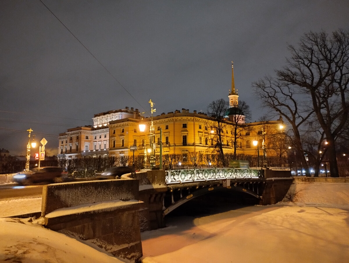 Первый Садовый мост зимой