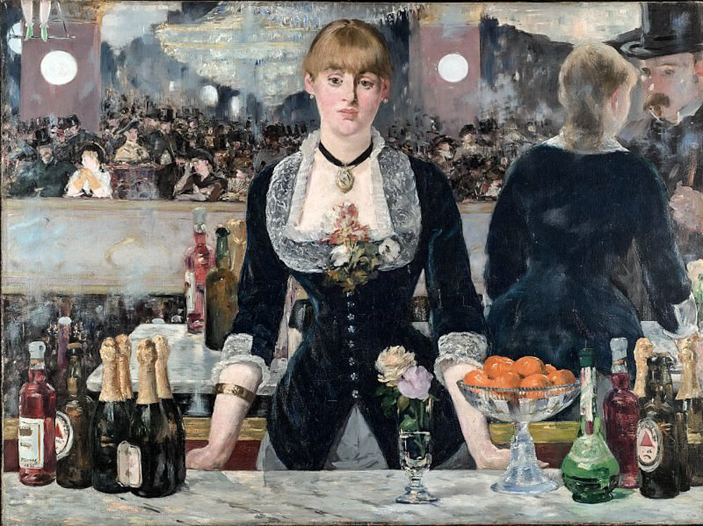 Эдуард Мане "Бар в Фоли-Бержер". Источник: https://gallerix.ru/album/Eduard-Monet
