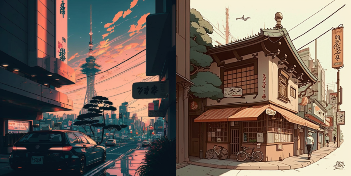 Токио в стиле Аниме
