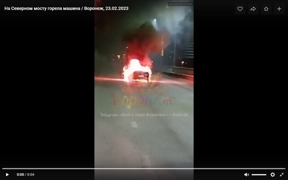     Кадр видео со страницы группы "Мой и твой Воронеж" в соцсети "Вконтакте"