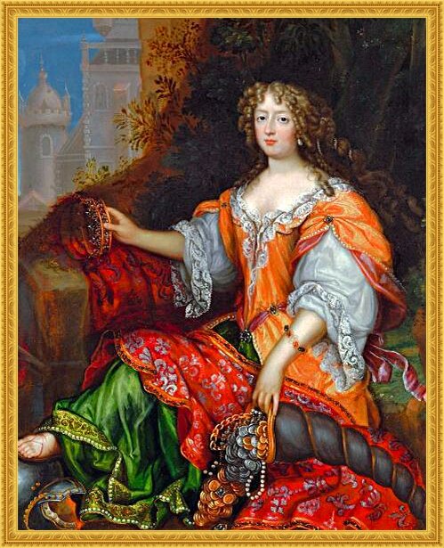 Маркиза де Монтеспан. С картины художника. 