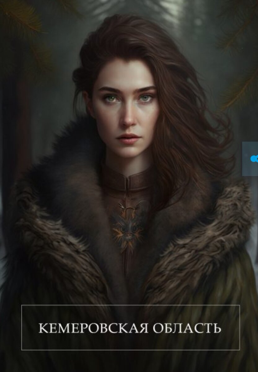 Уже совсем другое дело. Красотка в мехах, за спиной тайга.