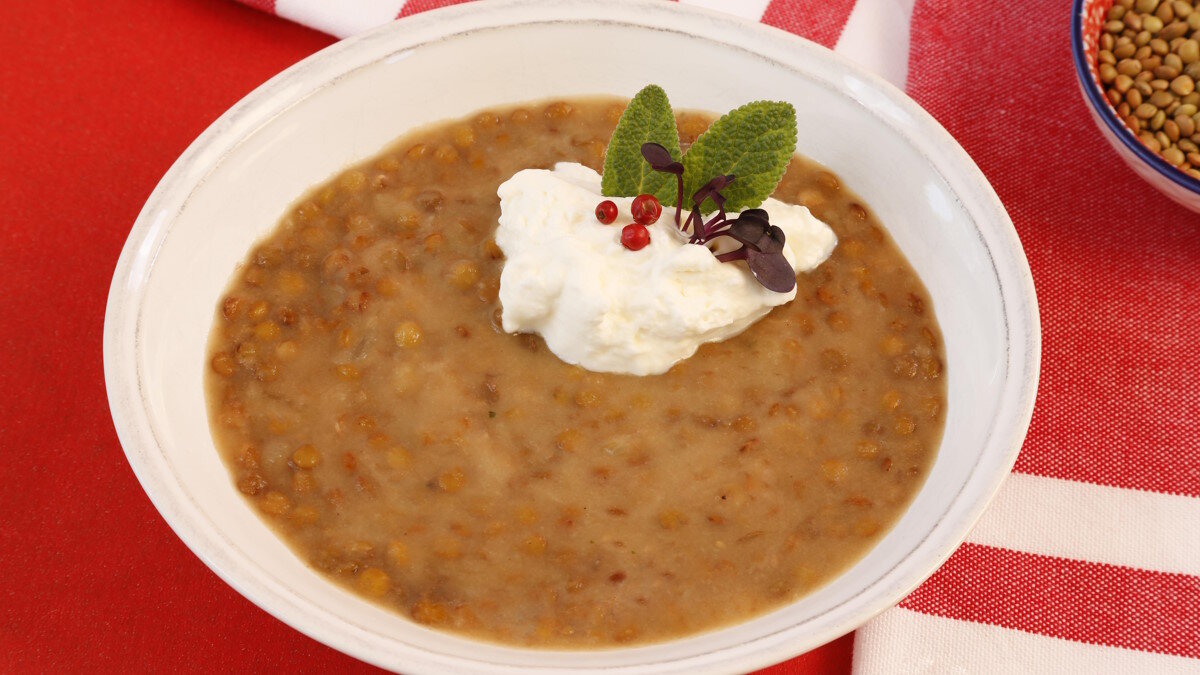    Чечевично-клюквенный суп