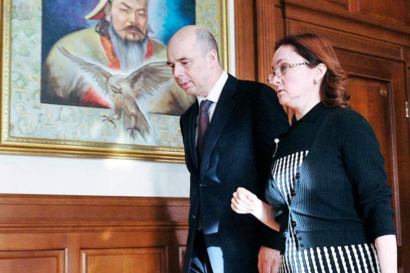 Антон Силуанов и Эльвира Набиуллина. Фото: apral.ru