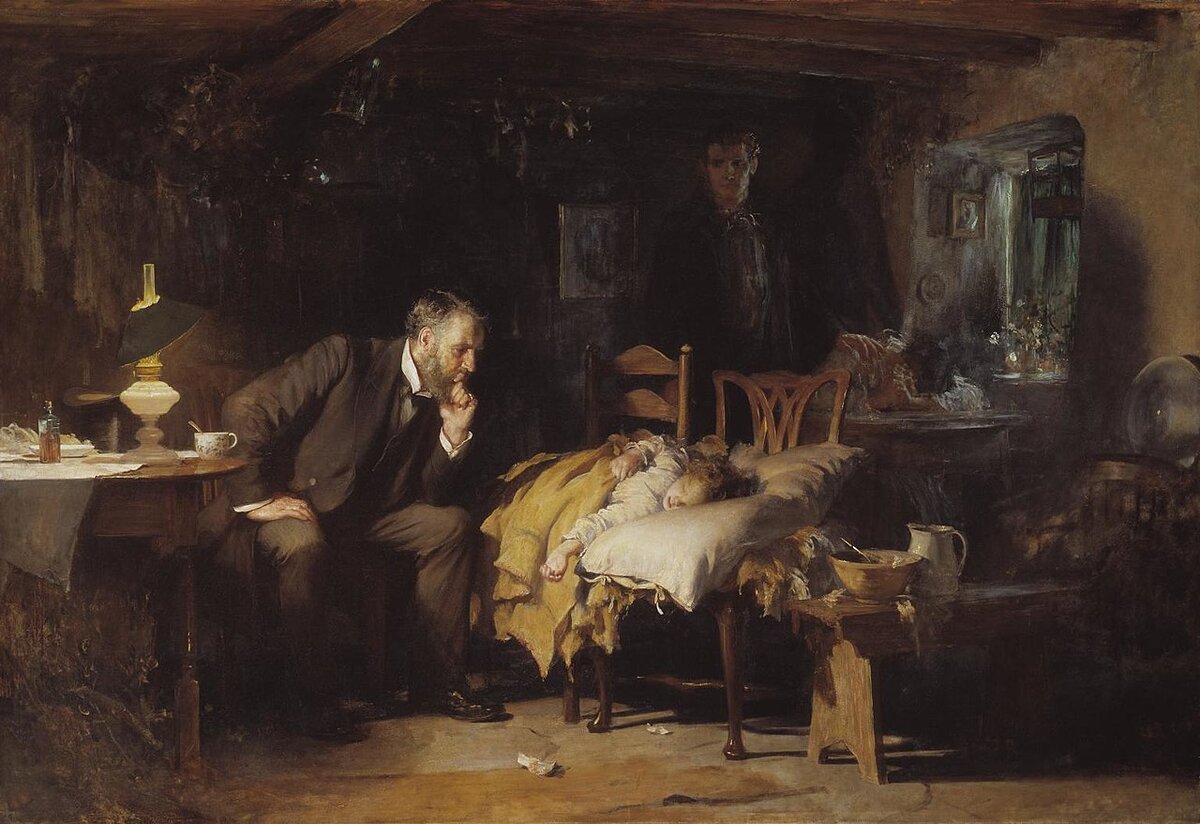 «Доктор», картина английского художника Люка Филдса, написанная в 1891 году