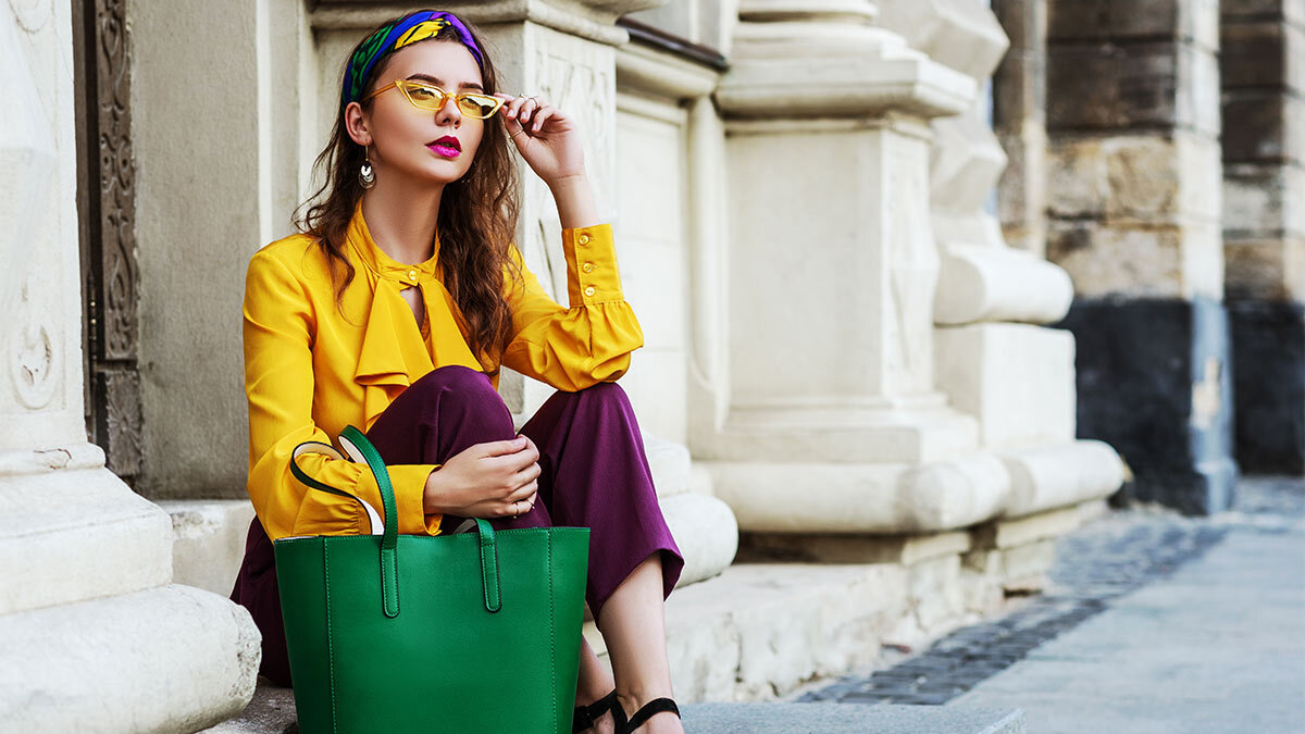    Яркие цвета в одежде Екатерина Щербакова