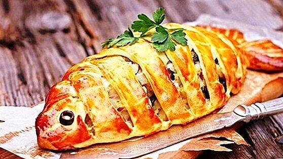 Постный рыбный пирог. Фото из интернета.