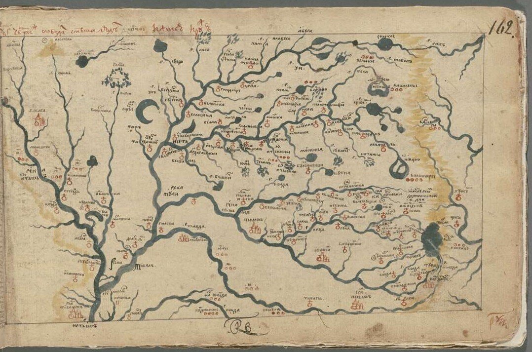 Карта Семена Ремезова 1701 года