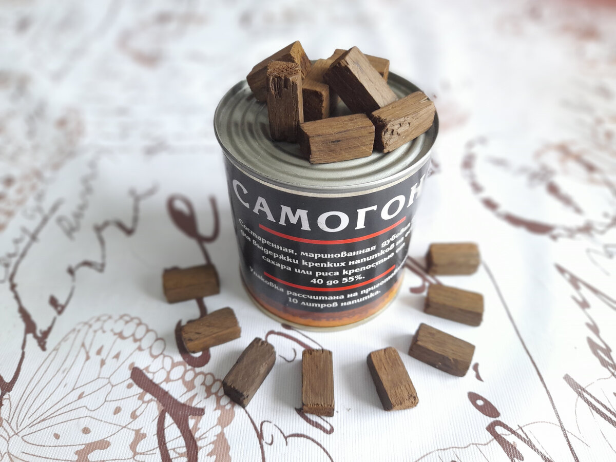 Отработавшие "кубики" сербского дуба.Фото автора.