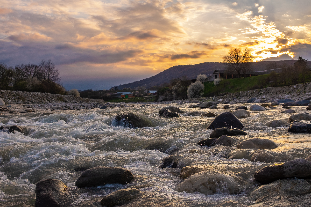 Сунжа в период разлива