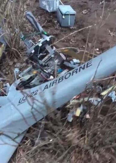    Уничтоженный беспилотник Airborn Минобороны РФ