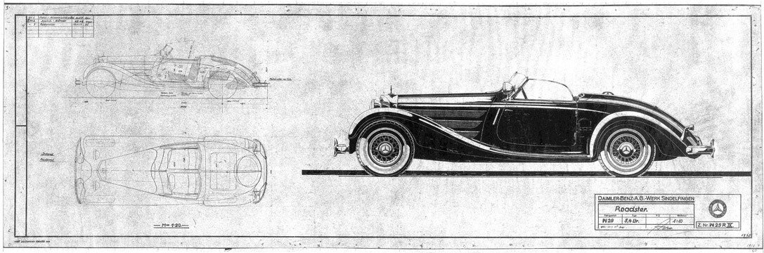 Horch 853 чертежи