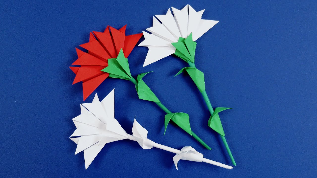 Как сделать цветок из бумаги Оригами цветы Красивые поделки из бумаги