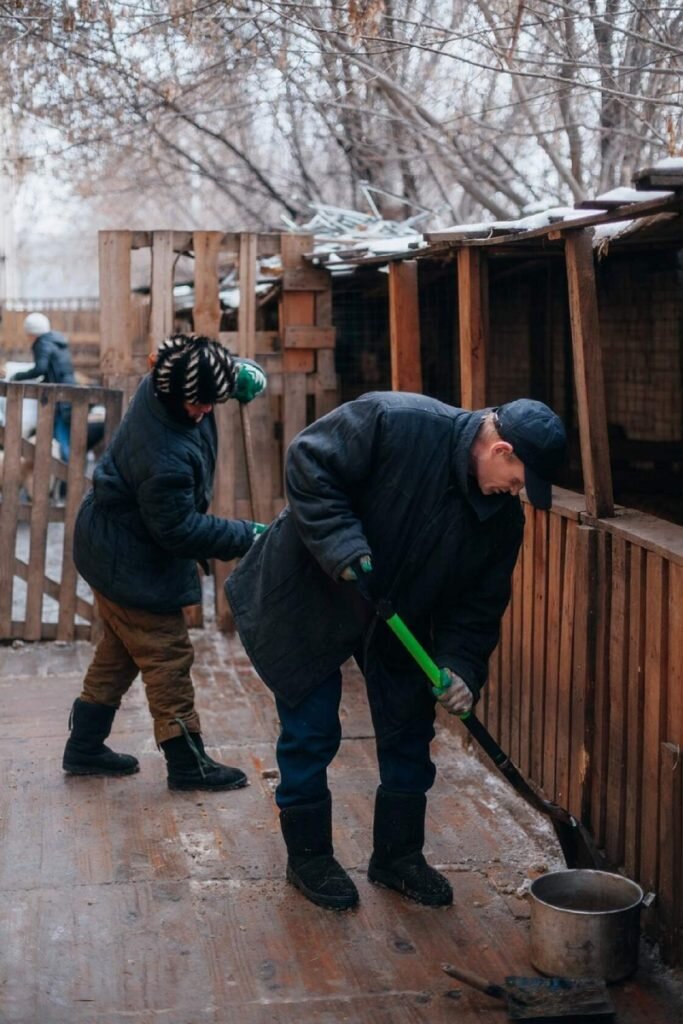      Волжские инвалиды с ментальными нарушениями работают в приюте для животных «Любимки»
