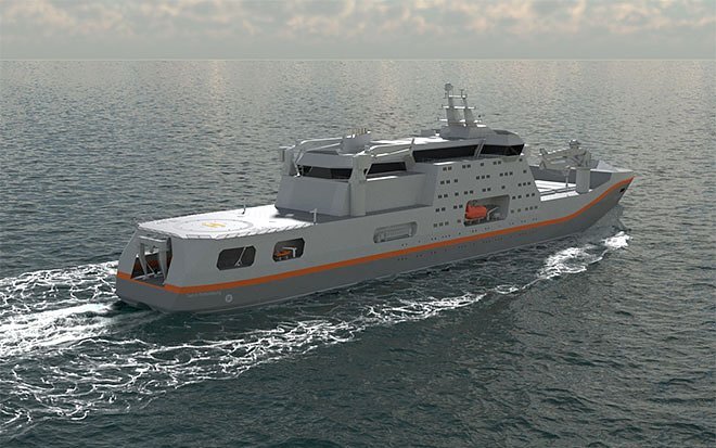    НЭС пр.23680 «Иван Фролов», проектное изображение