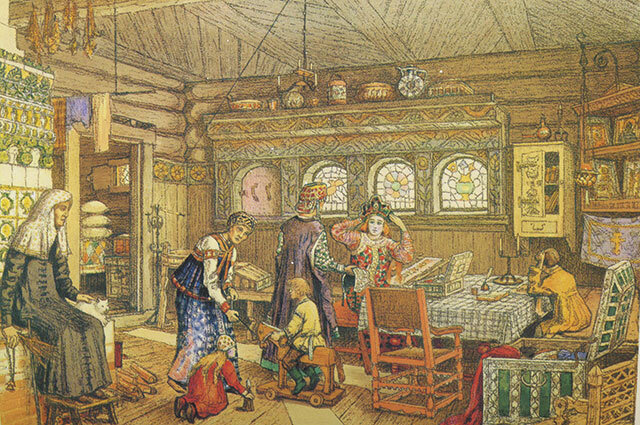    Сцены русского быта. XVII век (А. М. Васнецов «В русской горнице») Фото: Public Domain