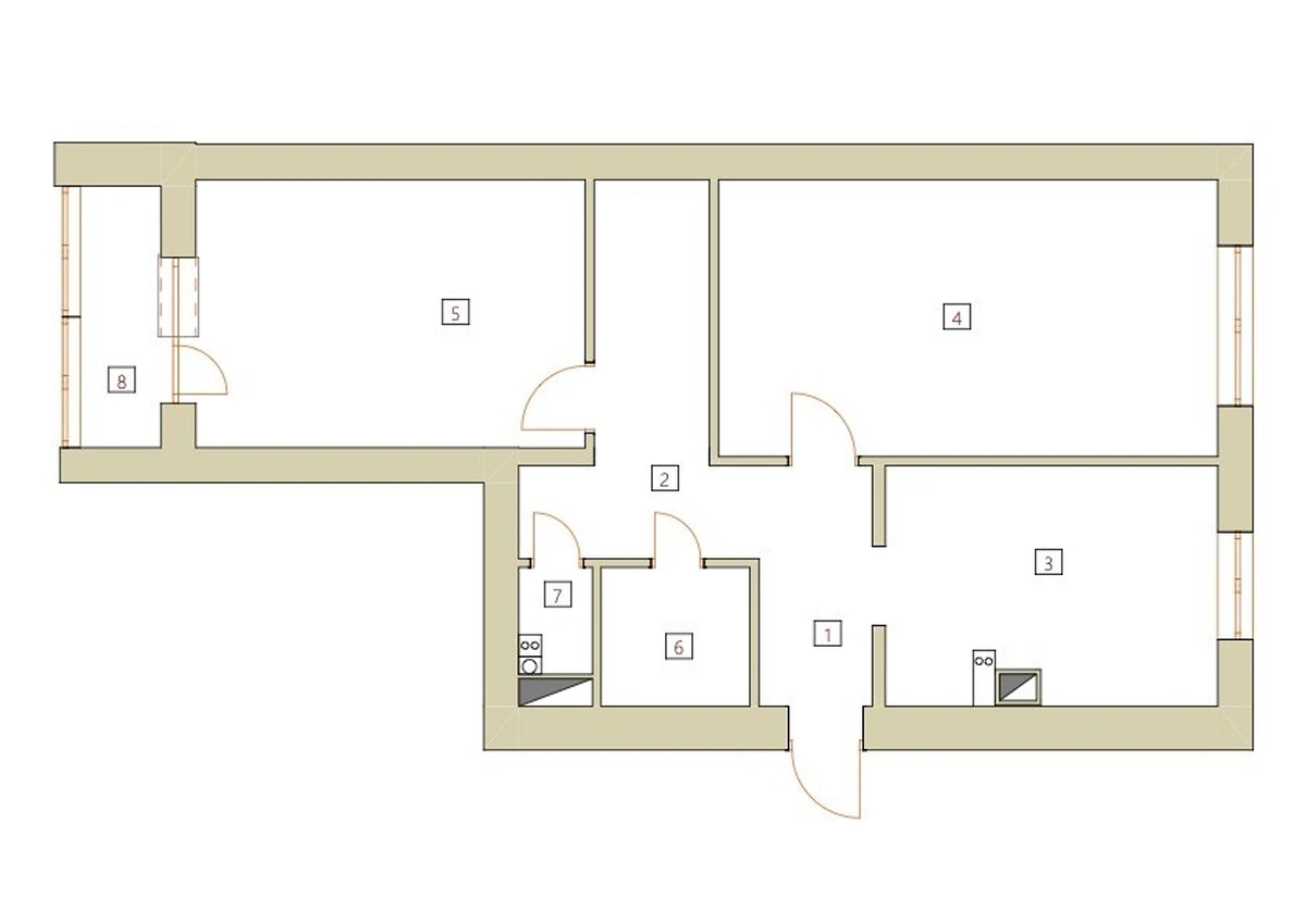 Планировки советских квартир 2 комнаты