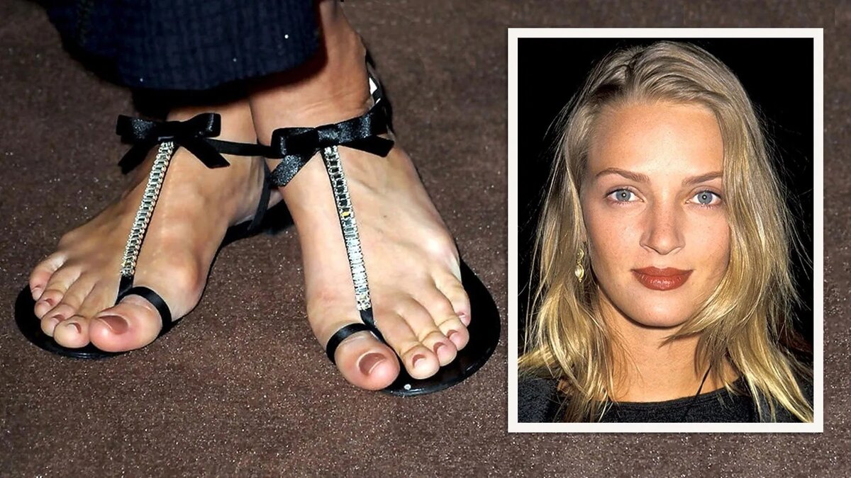 Uma thurman's feet