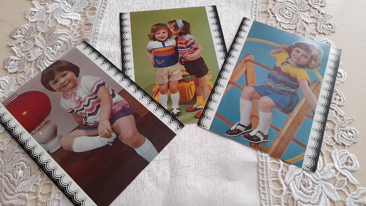 Советские открытки с вязанием