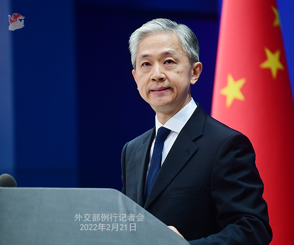 Пресс-секретарь МИД Китая Ван Вэньбинь