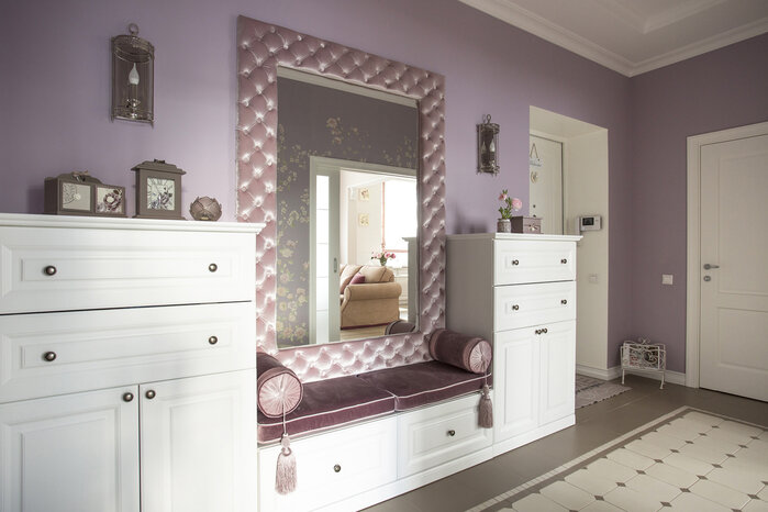 Прованс, гламур,шеби-шик... Романтичный интерьер "на любителя" в сталинке 55 кв.м.