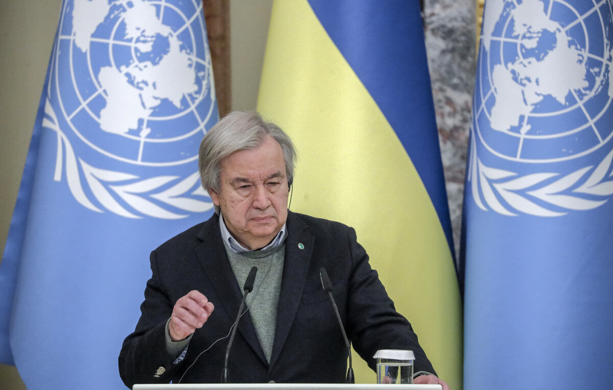    Генеральный секретарь ООН Антониу Гутерриш   EPA-EFE/SERGEY DOLZHENKO