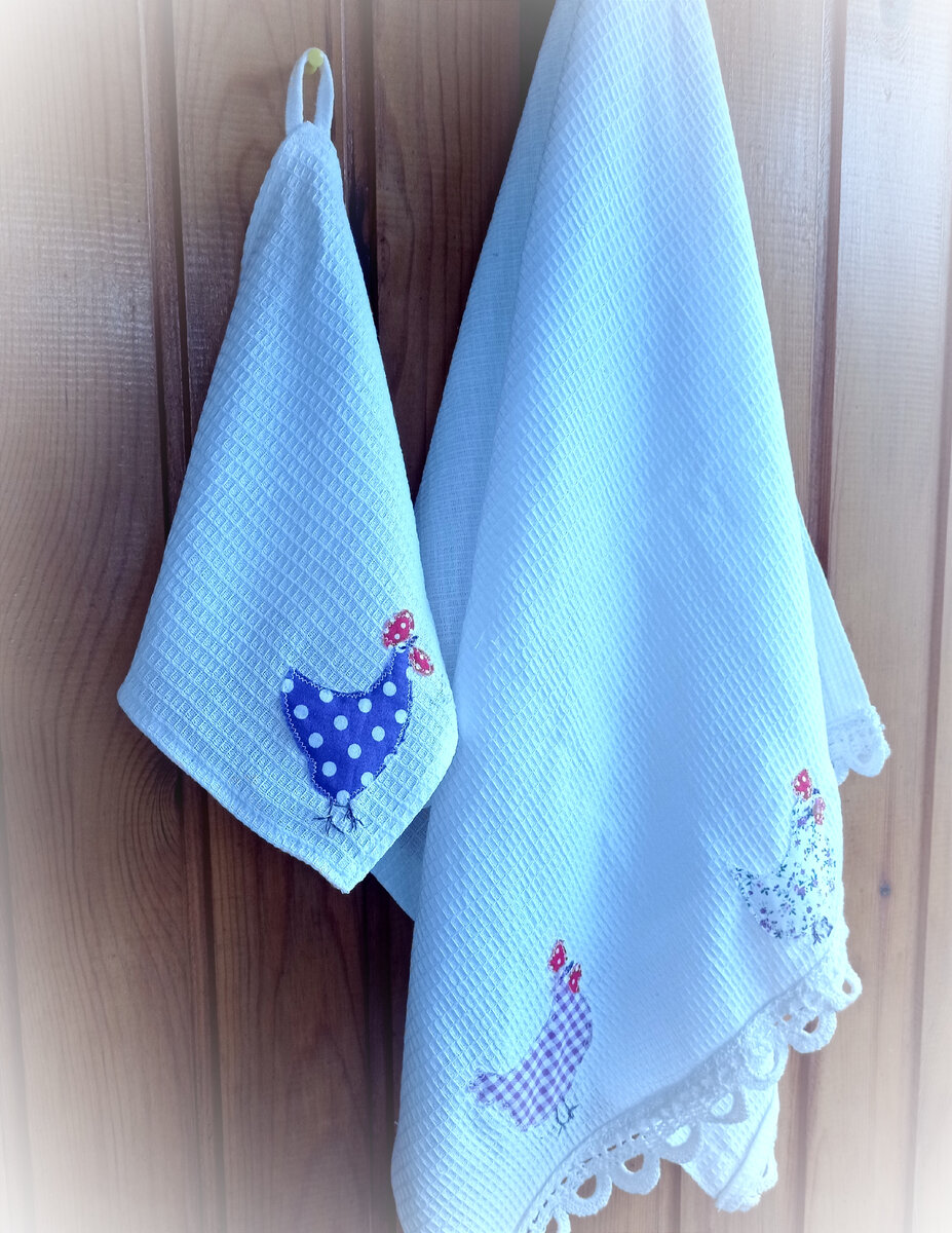 Вот такие полотенчики  получились