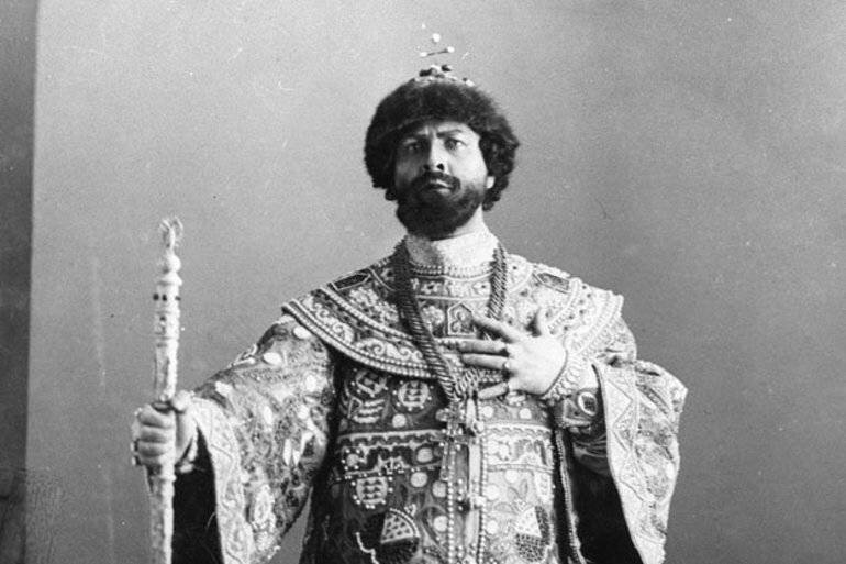 Ф. И. Шаляпин в роли Бориса Годунова