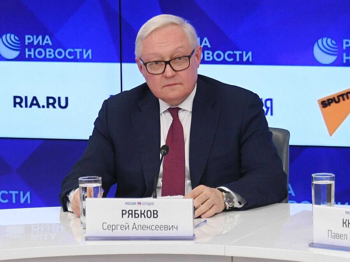    Сергей Рябков на пресс-конференции, посвященной началу председательства России в БРИКС в 2020 году© РИА Новости / Максим Блинов
