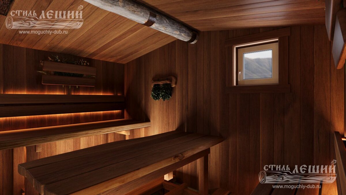 Проект бани от стиль леший