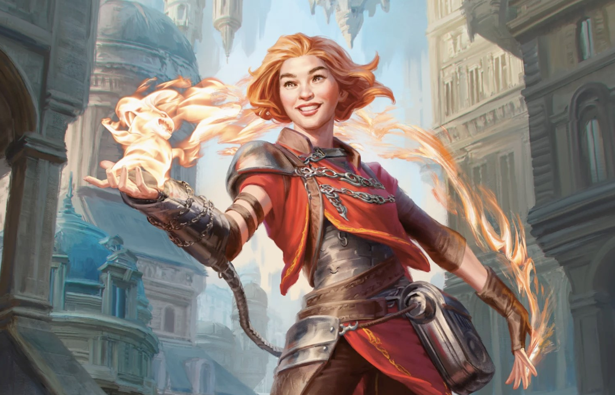 Chandra, Novice Pyromancer (Core Set 2020) - art by Anna Steinbauer