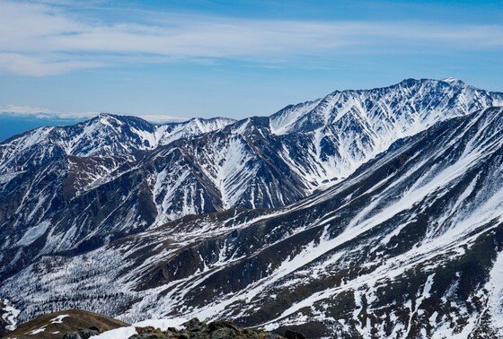    Гора Мунку-Сардык, расположенная на границе Бурятии и Монголии