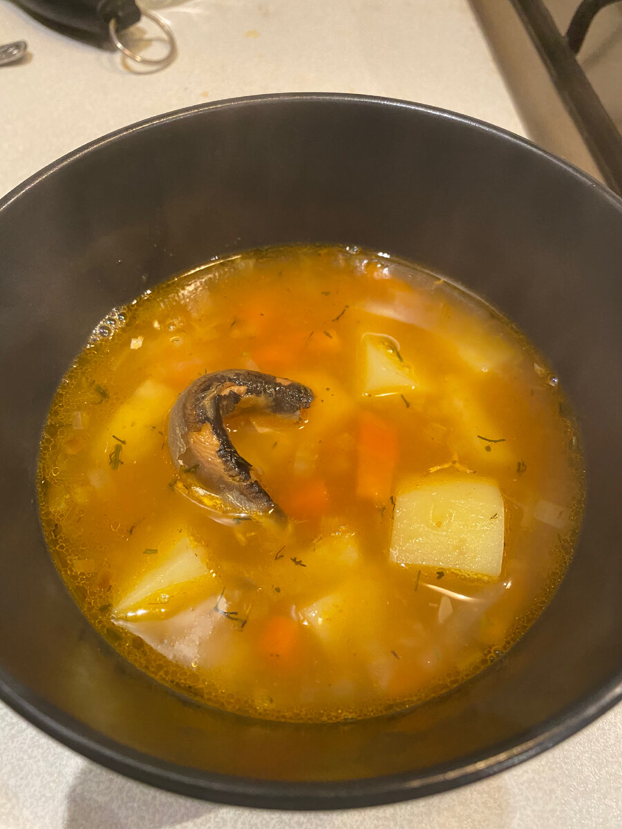 Суп из кильки в томатном соусе за 20 минут